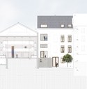 Museum of Ixelles project - Cross section F