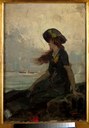 Charles Hermans, Jeune fille au bord de la mer, S. D., Coll. Musée d'Ixelles Charles Hermans, Jeune fille au bord de la mer, S. D., Coll. Musée d'Ixelles