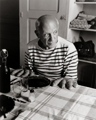Robert Doisneau, Les pains de Picasso, Vallauris, 1952